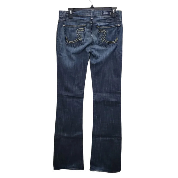 Rock & Republic Kasandra Women's Vintage Dark Wash Distressed Bootcut Jeans 27 - Picture 11 of 11